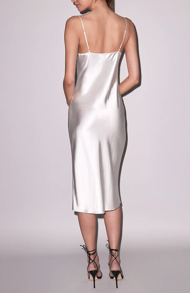 Cowl Neck Long Slip Dress-Loungewear-Fleur du Mal-SHEER, SHEER, Luxury lingerie brand, Luxury lingerie Hong Kong, Designer lingerie HK, Designer lingerie online, International luxury lingerie, Luxury lingerie gift ideas, buy lingerie online, Designer lingerie global delivery, Luxury lingerie shipping to Australia, Luxury lingerie shipping to Singapore