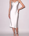 Sheer Lingerie Fleur du Mal Loungewear Cowl Neck Long Slip Dress