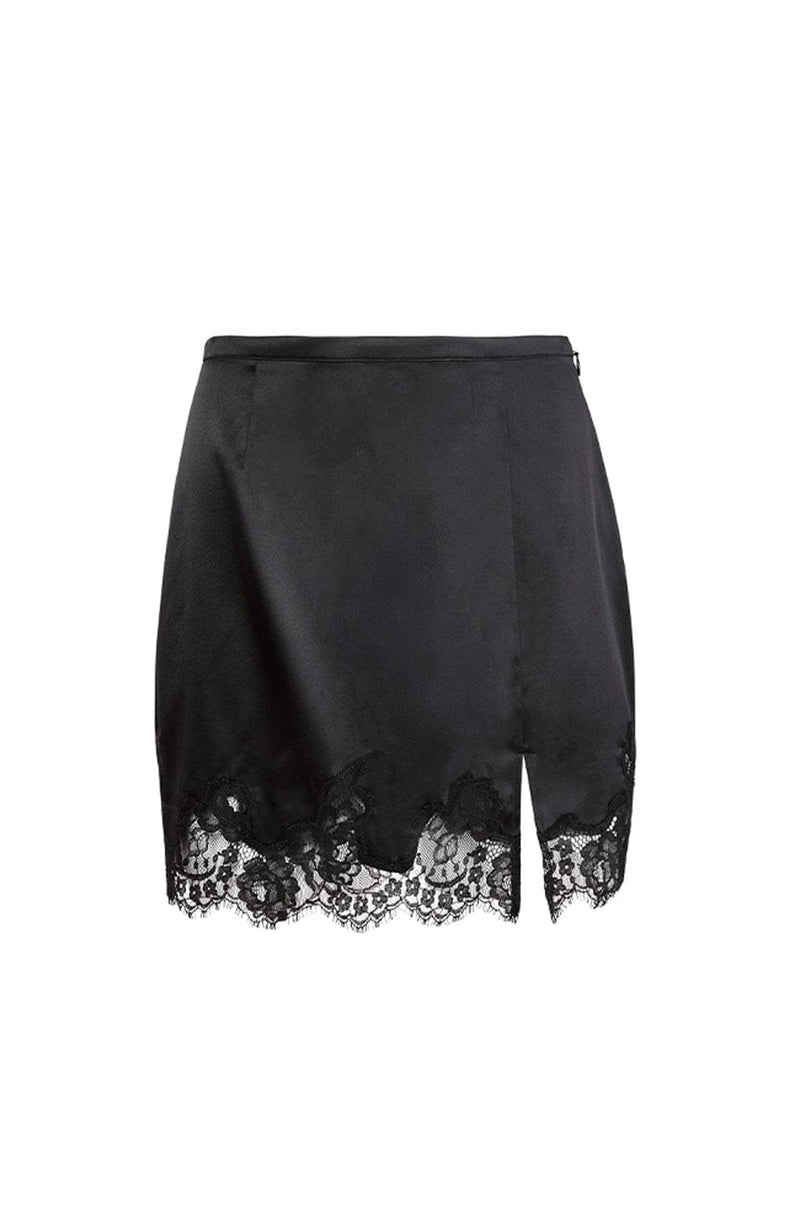 Juliet Lace Slip Skirt-Loungewear-Fleur du Mal-SHEER, SHEER, Luxury lingerie brand, Luxury lingerie Hong Kong, Designer lingerie HK, Designer lingerie online, International luxury lingerie, Luxury lingerie gift ideas, buy lingerie online, Designer lingerie global delivery, Luxury lingerie shipping to Australia, Luxury lingerie shipping to Singapore