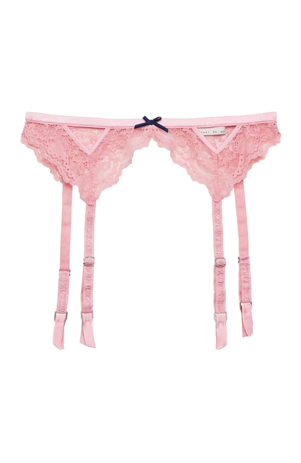 Sheer Lingerie Fleur Du Mal Underwear Bianca Lace Garter Belt