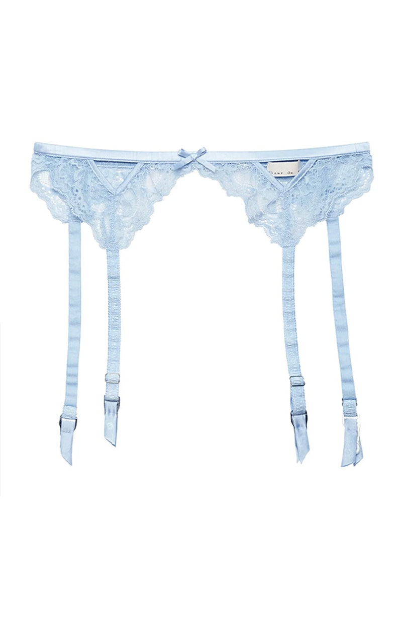 Bianca Lace Garter Belt-Underwear-Fleur du Mal-SHEER, SHEER, Luxury lingerie brand, Luxury lingerie Hong Kong, Designer lingerie HK, Designer lingerie online, International luxury lingerie, Luxury lingerie gift ideas, buy lingerie online, Designer lingerie global delivery, Luxury lingerie shipping to Australia, Luxury lingerie shipping to Singapore