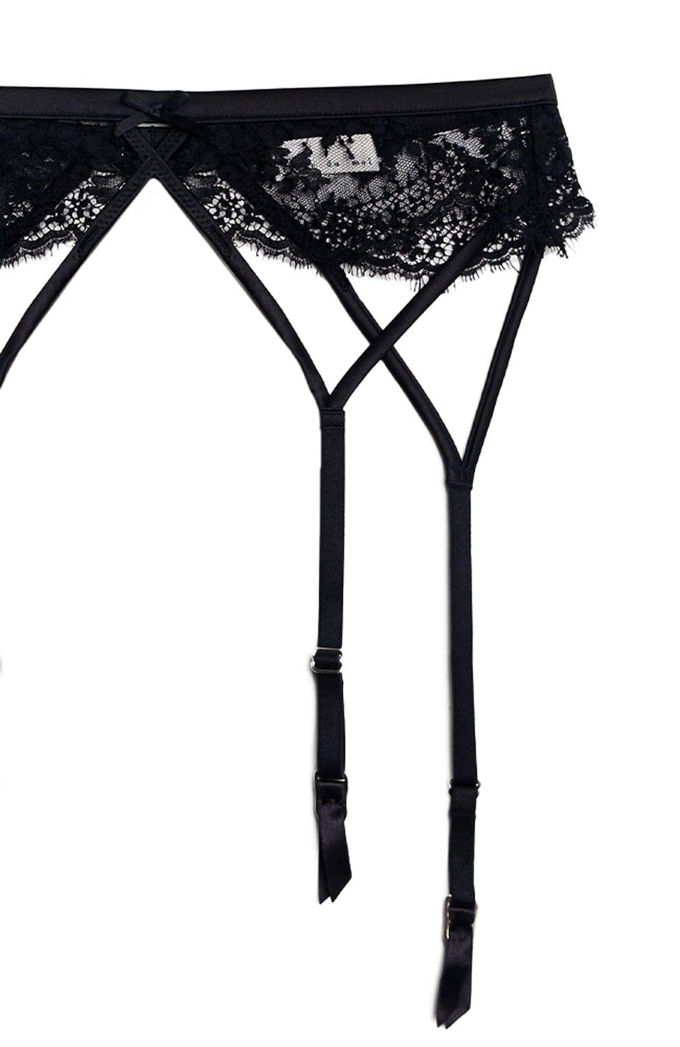 Sheer Lingerie Fleur du Mal Underwear Frankie Lace Strappy Garter Belt