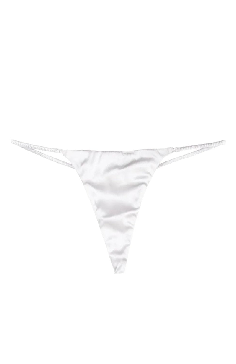 Luxe String Thong-Underwear-Fleur du Mal-SHEER, SHEER, Luxury lingerie brand, Luxury lingerie Hong Kong, Designer lingerie HK, Designer lingerie online, International luxury lingerie, Luxury lingerie gift ideas, buy lingerie online, Designer lingerie global delivery, Luxury lingerie shipping to Australia, Luxury lingerie shipping to Singapore
