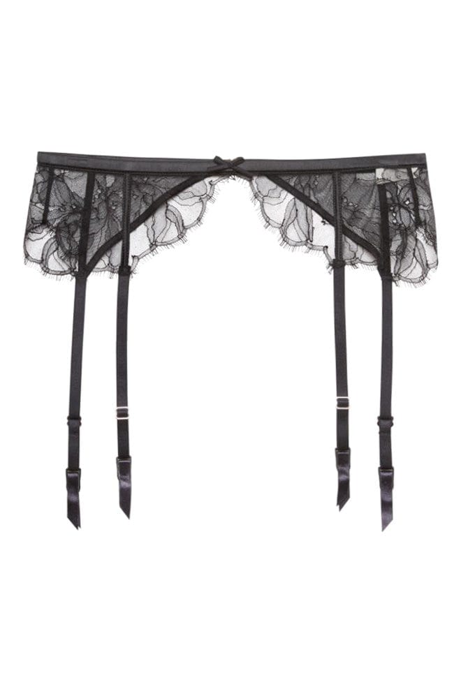 Sheer Lingerie Fleur du Mal Underwear Black / 2501 / 1 Sophia Lace Garter