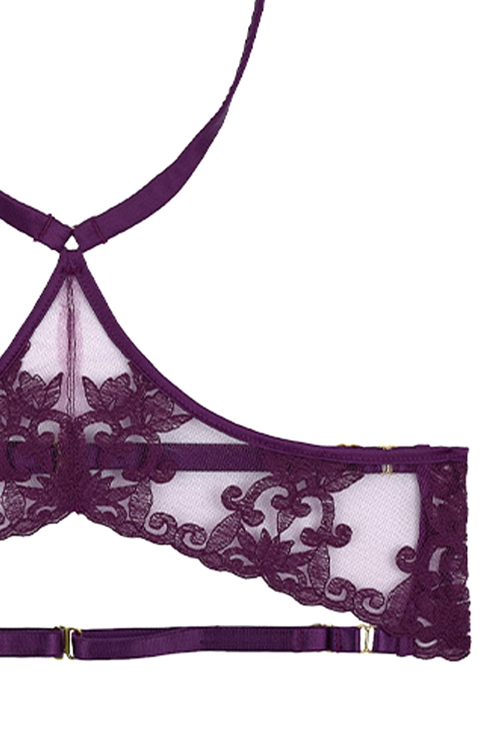 Sheer Lingerie Fleur Of England Bodywear Amethyst / O/S Cecilia Harness