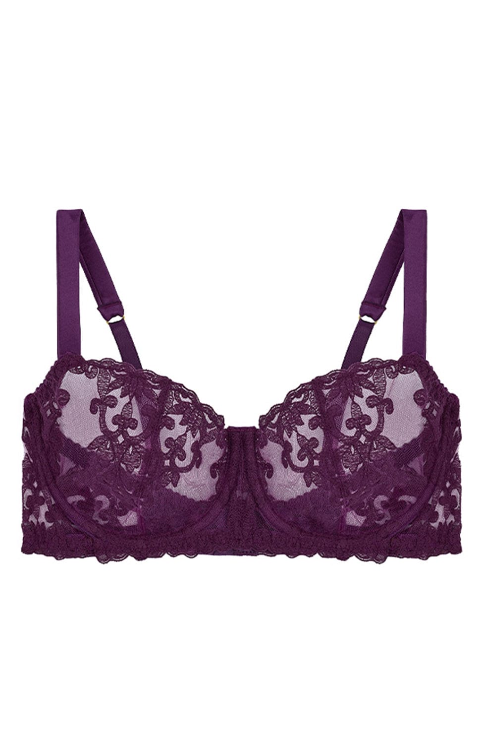 Sheer Lingerie Fleur Of England Bras Amethyst / 30A Cecilia Balcony Bra
