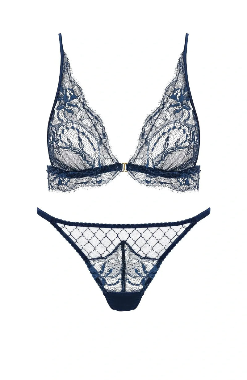 Sheer Lingerie Fleur of England Lingerie Sets Bea Boudoir Bra and Ouvert Brief Set