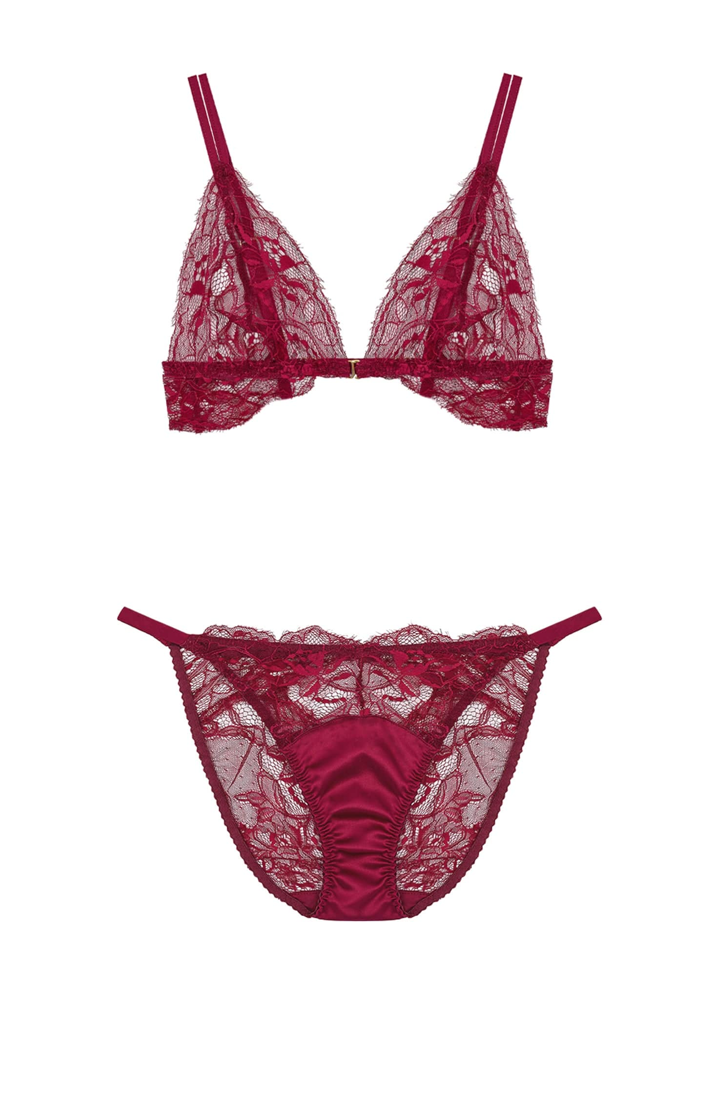 Sheer Lingerie Fleur Of England Lingerie Sets Simone Boudoir Bra and Ouvert Brief Set