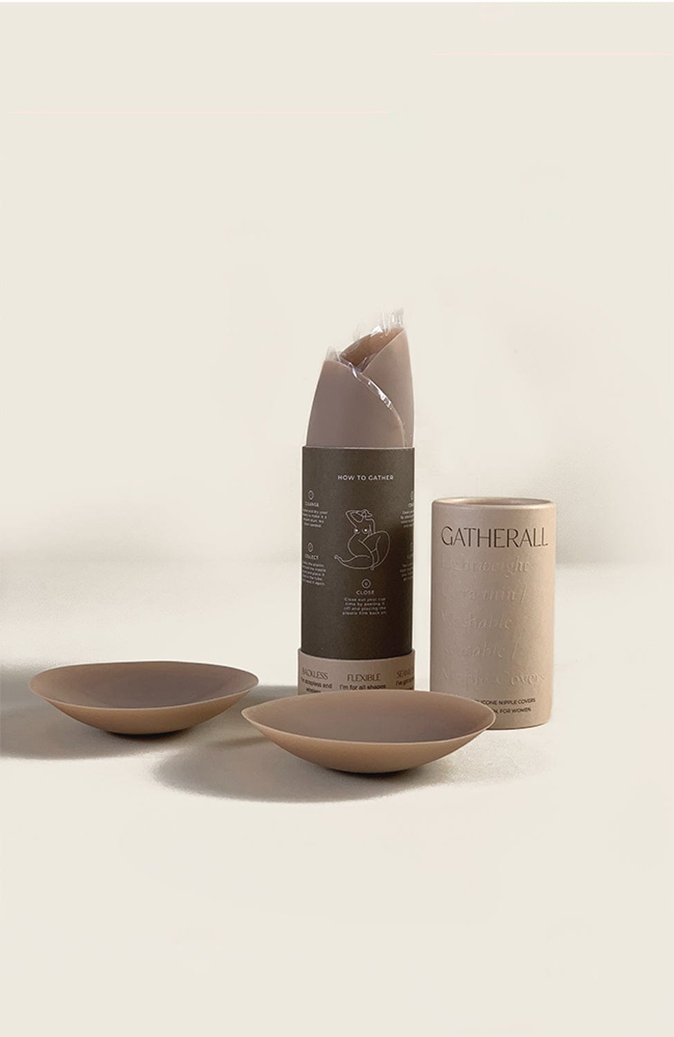 Sheer Lingerie Gatherall Accessories Latte / 1001 / O/S Gatherall Adhesive No-Show Nipple Covers