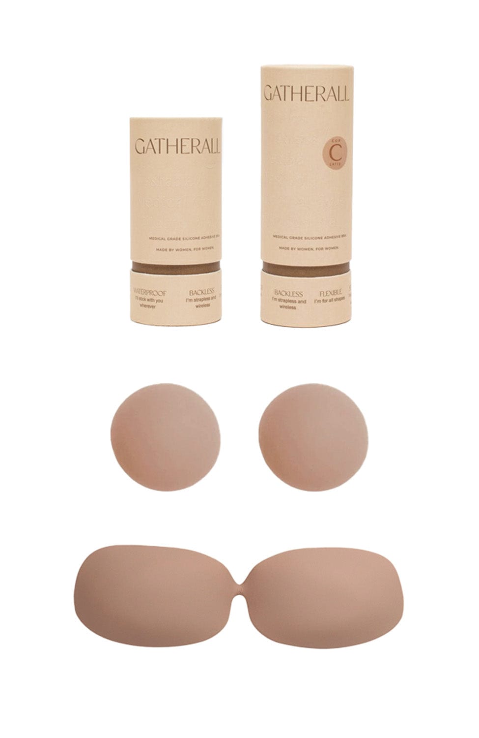 Sheer Lingerie Gatherall Adhesive Bras Gatherall Adhesive Bra and Nippies Gift Set