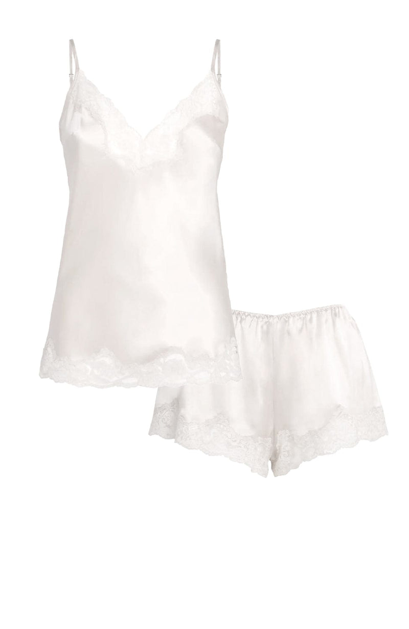 In My Boudoir Camisole and Shorts Set-Loungewear-Gilda & Pearl-SHEER, SHEER, Luxury lingerie brand, Luxury lingerie Hong Kong, Designer lingerie HK, Designer lingerie online, International luxury lingerie, Luxury lingerie gift ideas, buy lingerie online, Designer lingerie global delivery, Luxury lingerie shipping to Australia, Luxury lingerie shipping to Singapore