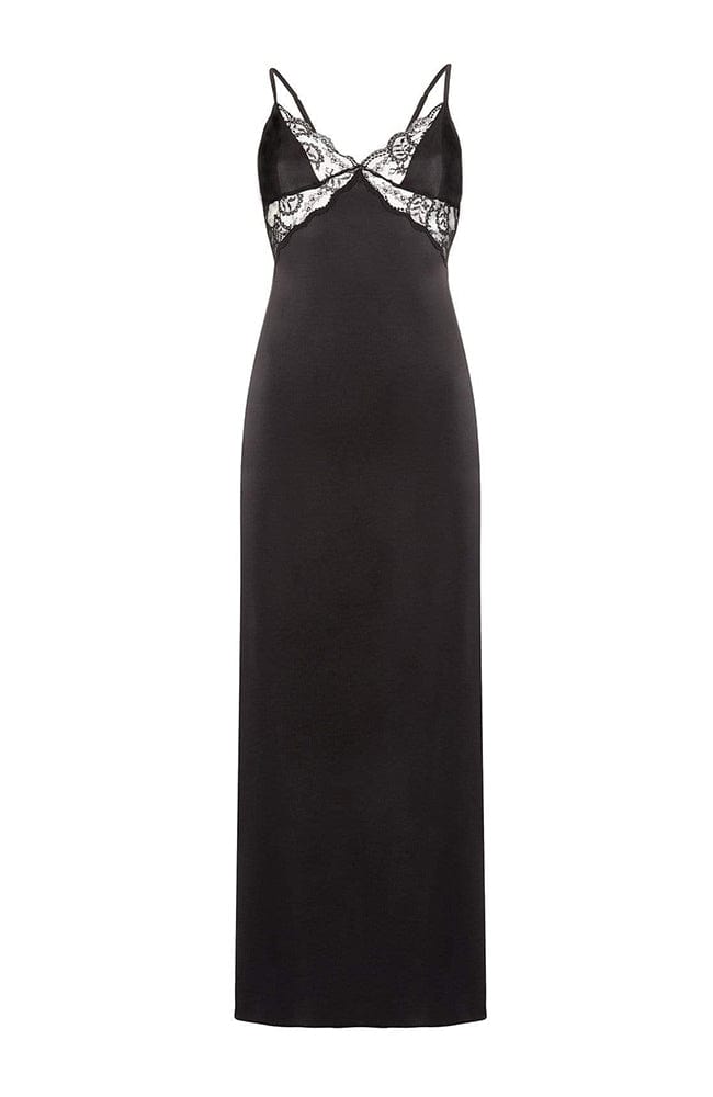 Sheer Lingerie Gilda & Pearl Loungewear Black / S Rita Long Slip