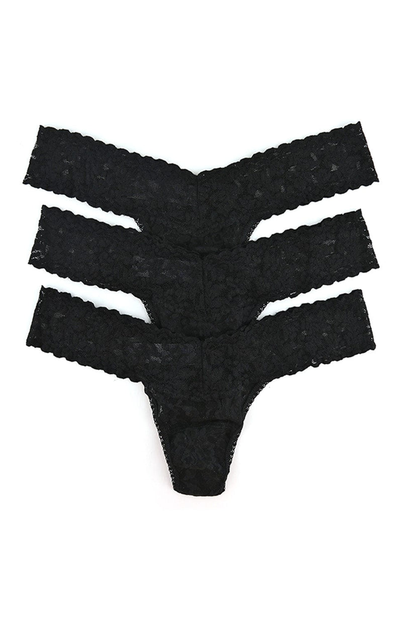 Signature Lace Low Rise Thong 3 Pack-Underwear-Hanky Panky-SHEER, SHEER, Luxury lingerie brand, Luxury lingerie Hong Kong, Designer lingerie HK, Designer lingerie online, International luxury lingerie, Luxury lingerie gift ideas, buy lingerie online, Designer lingerie global delivery, Luxury lingerie shipping to Australia, Luxury lingerie shipping to Singapore