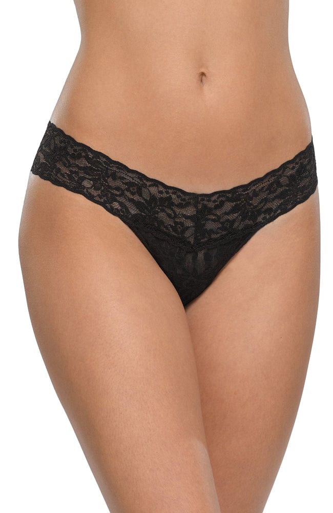 Sheer Lingerie Hanky Panky Underwear Black / 1001 / O/S Signature Lace Low Rise Thong 3 Pack