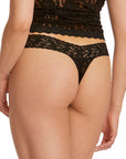 Sheer Lingerie Hanky Panky Underwear Black / 1001 / O/S Signature Lace Low Rise Thong 3 Pack
