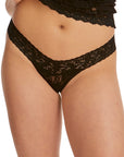 Sheer Lingerie Hanky Panky Underwear Black / 1001 / O/S Signature Lace Low Rise Thong 3 Pack