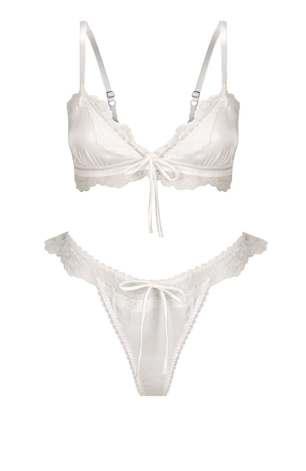 Sheer Lingerie Kat The Label Lingerie Sets Madeline Bralette and Thong Set