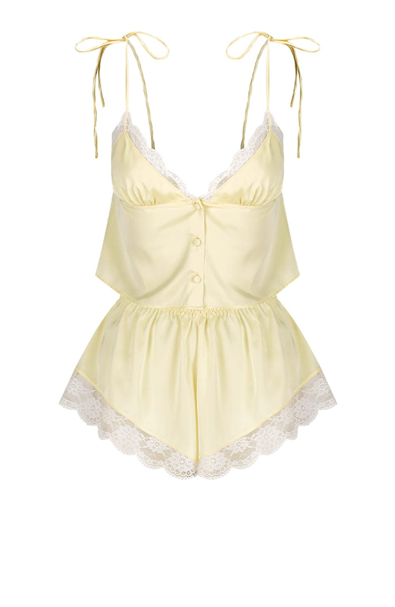 Arabella Camisole and Shorts Set-Loungewear-Kat The Label-SHEER, SHEER, Luxury lingerie brand, Luxury lingerie Hong Kong, Designer lingerie HK, Designer lingerie online, International luxury lingerie, Luxury lingerie gift ideas, buy lingerie online, Designer lingerie global delivery, Luxury lingerie shipping to Australia, Luxury lingerie shipping to Singapore