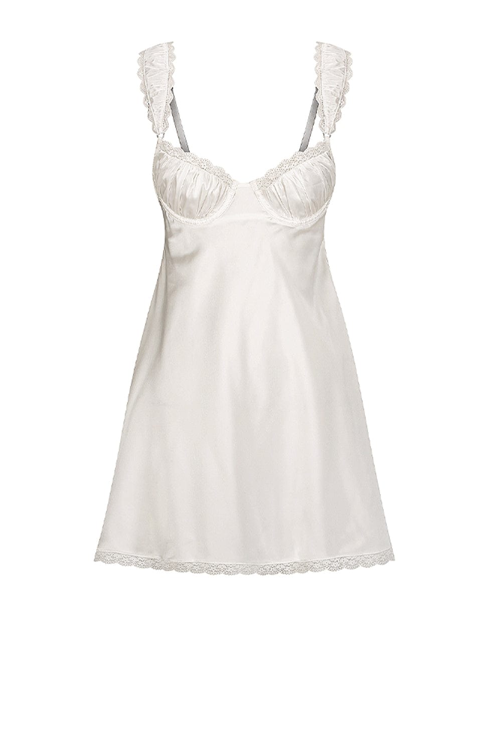 Sheer Lingerie Kat The Label Loungewear Ivory / XS Celeste Slip