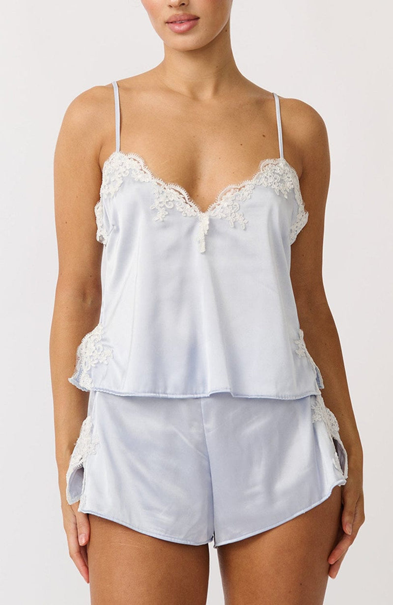 Jean Camisole & Shorts Set-Loungewear-Kat The Label-SHEER, SHEER, Luxury lingerie brand, Luxury lingerie Hong Kong, Designer lingerie HK, Designer lingerie online, International luxury lingerie, Luxury lingerie gift ideas, buy lingerie online, Designer lingerie global delivery, Luxury lingerie shipping to Australia, Luxury lingerie shipping to Singapore