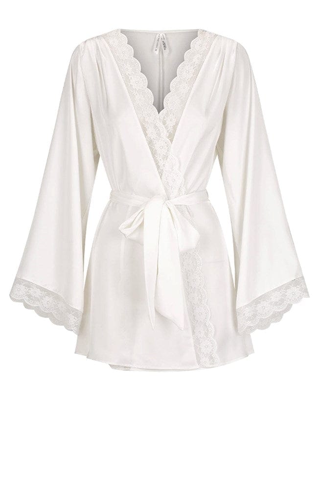 Sheer Lingerie Kat The Label Loungewear Ivory / XS/S Sidney Robe