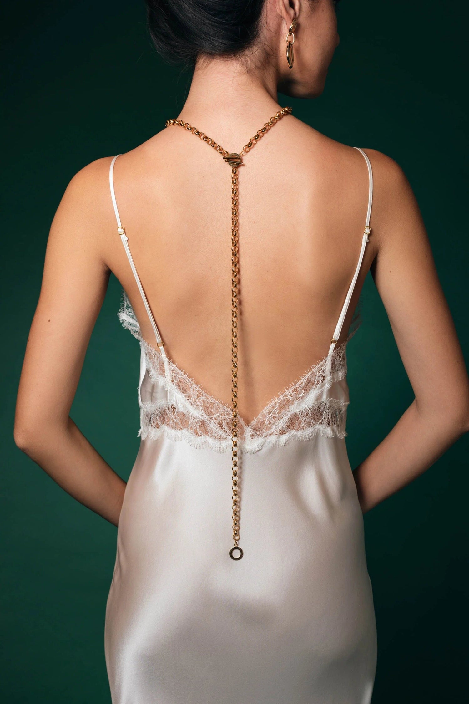 Sheer Lingerie Kiki de Montparnasse Loungewear Lace Inset Long Slip Dress