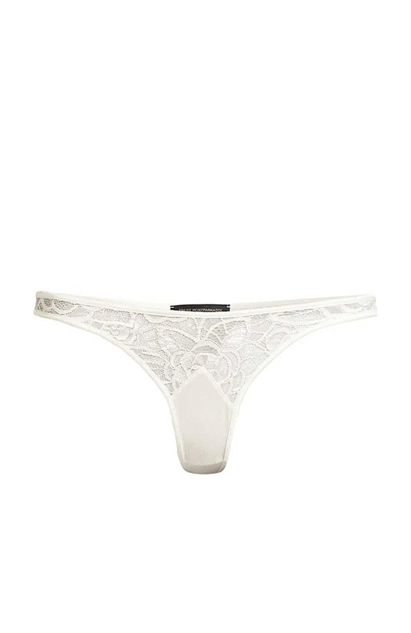 Coquette Lace Thong-Underwear-Kiki de Montparnasse-SHEER, SHEER, Luxury lingerie brand, Luxury lingerie Hong Kong, Designer lingerie HK, Designer lingerie online, International luxury lingerie, Luxury lingerie gift ideas, buy lingerie online, Designer lingerie global delivery, Luxury lingerie shipping to Australia, Luxury lingerie shipping to Singapore
