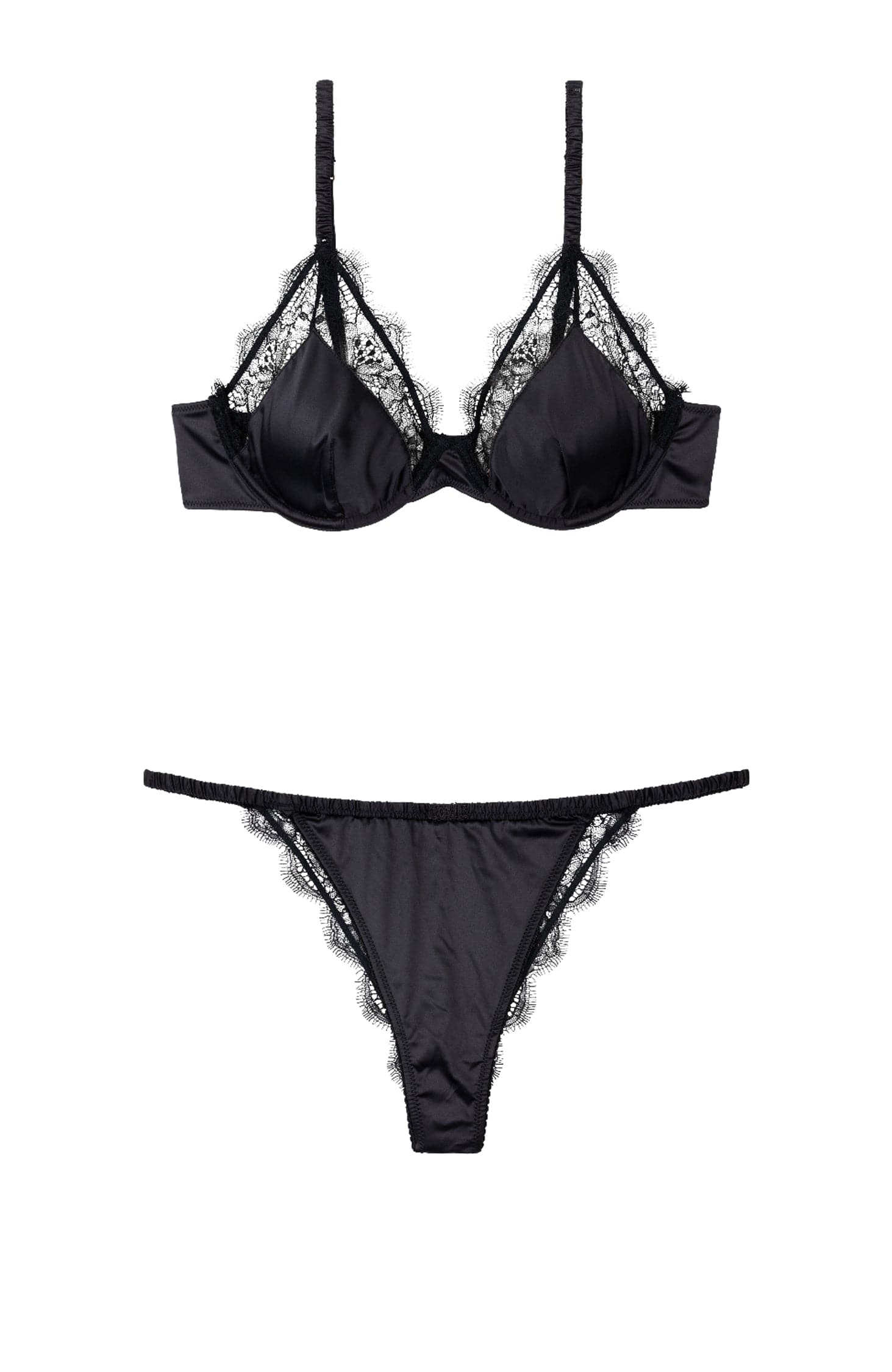 Sheer Lingerie Love Stories Lingerie Sets Lovely Underwired Bra and Charlotte Brief Set