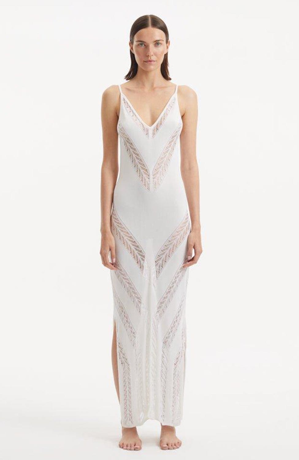 Sheer Lingerie Moeva Loungewear White / XS Mimi Knitted Dress