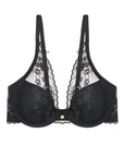 Sheer Lingerie Natori Bras Black / 30A Cherry Blossom Convertible Plunge Contour Bra