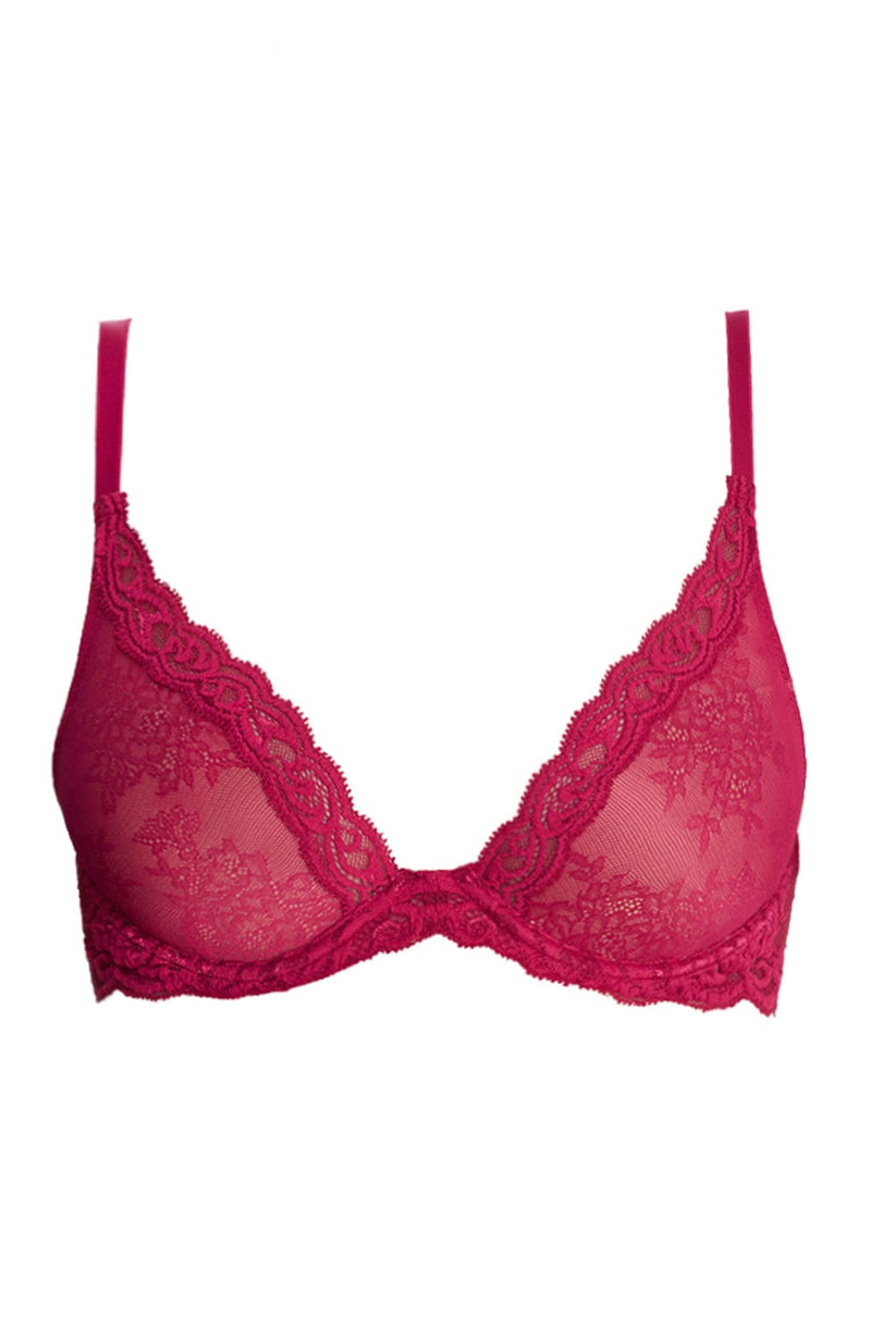 Feathers Contour Lace Plunge Bra-Bras-Natori-SHEER, SHEER, Luxury lingerie brand, Luxury lingerie Hong Kong, Designer lingerie HK, Designer lingerie online, International luxury lingerie, Luxury lingerie gift ideas, buy lingerie online, Designer lingerie global delivery, Luxury lingerie shipping to Australia, Luxury lingerie shipping to Singapore