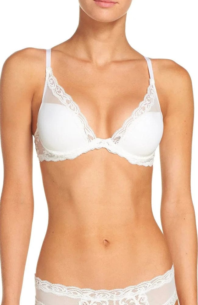 Feathers Plunge T-shirt Bra-Bras-Natori-SHEER, SHEER, Luxury lingerie brand, Luxury lingerie Hong Kong, Designer lingerie HK, Designer lingerie online, International luxury lingerie, Luxury lingerie gift ideas, buy lingerie online, Designer lingerie global delivery, Luxury lingerie shipping to Australia, Luxury lingerie shipping to Singapore