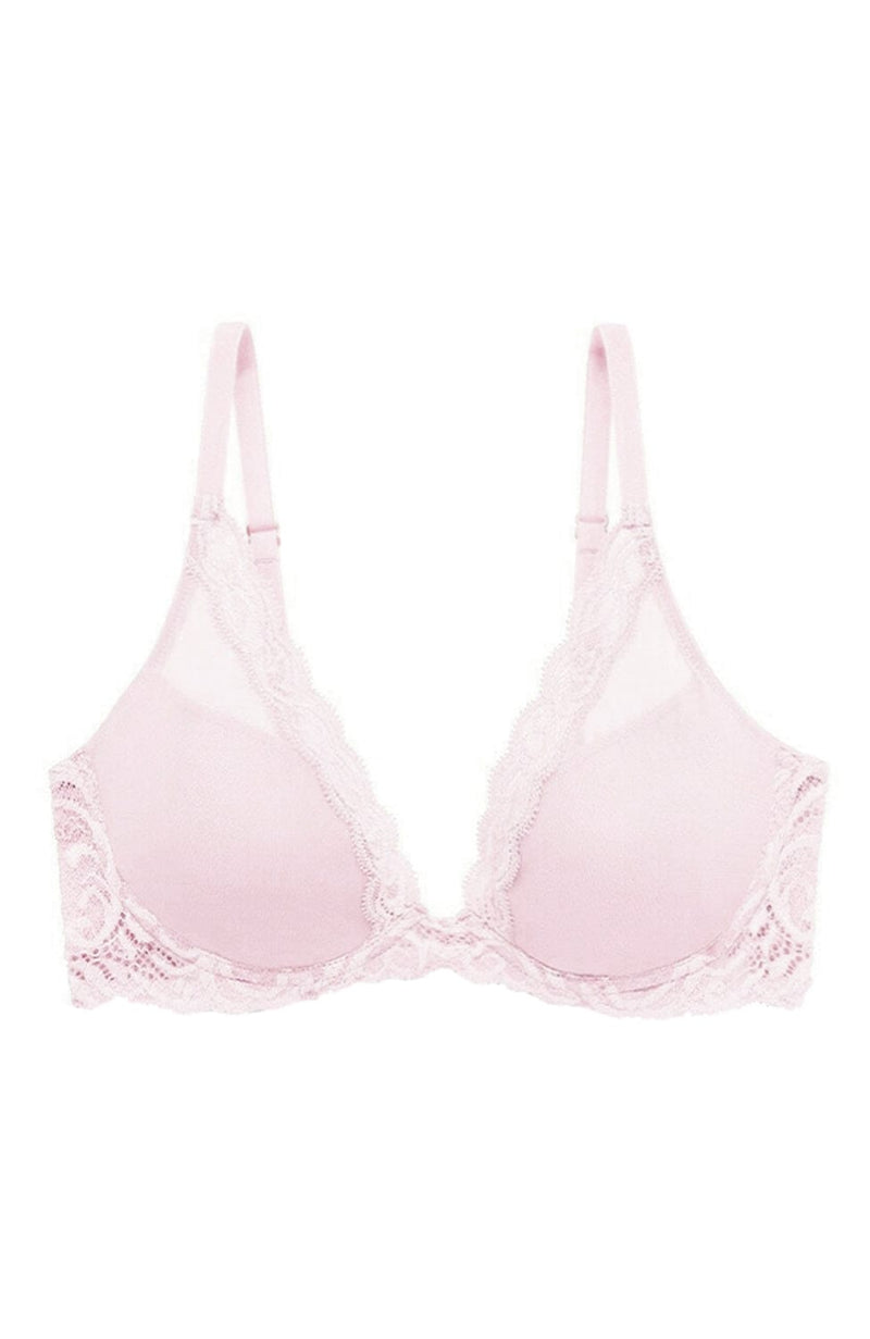 Feathers Plunge T-shirt Bra-Bras-Natori-SHEER, SHEER, Luxury lingerie brand, Luxury lingerie Hong Kong, Designer lingerie HK, Designer lingerie online, International luxury lingerie, Luxury lingerie gift ideas, buy lingerie online, Designer lingerie global delivery, Luxury lingerie shipping to Australia, Luxury lingerie shipping to Singapore