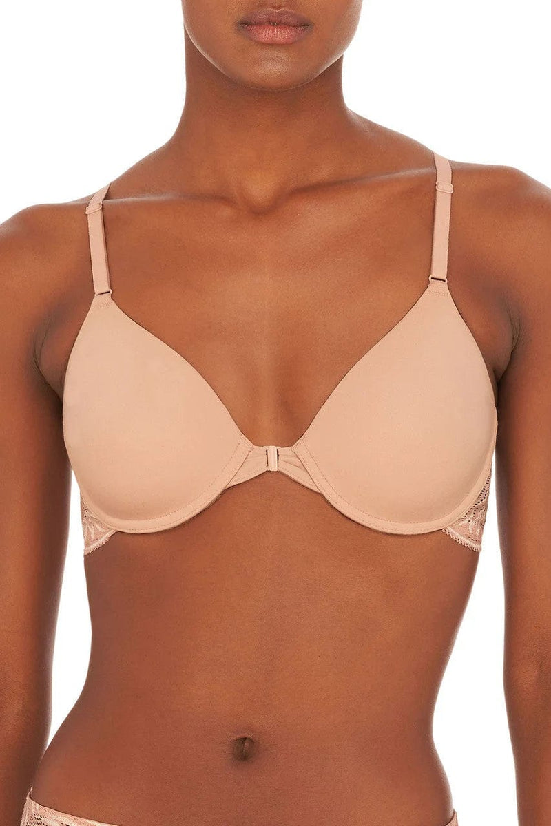 Lush Front Close Contour Bra-Bras-Natori-SHEER, SHEER, Luxury lingerie brand, Luxury lingerie Hong Kong, Designer lingerie HK, Designer lingerie online, International luxury lingerie, Luxury lingerie gift ideas, buy lingerie online, Designer lingerie global delivery, Luxury lingerie shipping to Australia, Luxury lingerie shipping to Singapore