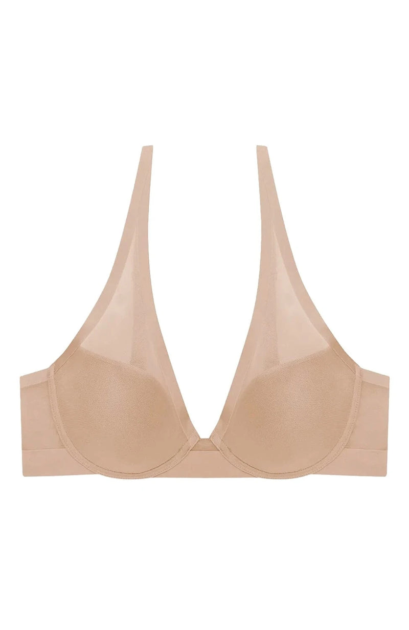 Sheer Lingerie Natori Bras True Zen Plunge T-Shirt Bra