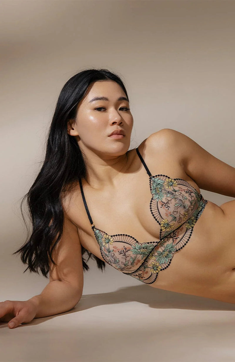 Ghana Midline Bralette and Thong Set-Lingerie Sets-Nette Rose-SHEER, SHEER, Luxury lingerie brand, Luxury lingerie Hong Kong, Designer lingerie HK, Designer lingerie online, International luxury lingerie, Luxury lingerie gift ideas, buy lingerie online, Designer lingerie global delivery, Luxury lingerie shipping to Australia, Luxury lingerie shipping to Singapore