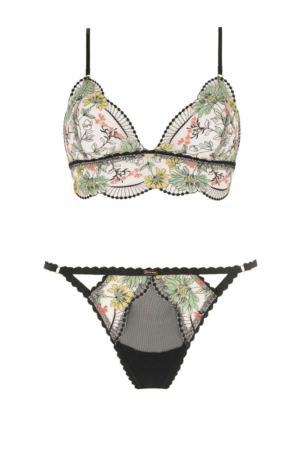 Sheer Lingerie Nette Rose Lingerie Sets Ghana Midline Bralette and Thong Set