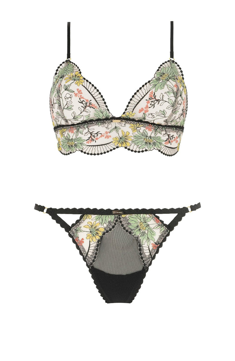 Ghana Midline Bralette and Thong Set-Lingerie Sets-Nette Rose-SHEER, SHEER, Luxury lingerie brand, Luxury lingerie Hong Kong, Designer lingerie HK, Designer lingerie online, International luxury lingerie, Luxury lingerie gift ideas, buy lingerie online, Designer lingerie global delivery, Luxury lingerie shipping to Australia, Luxury lingerie shipping to Singapore