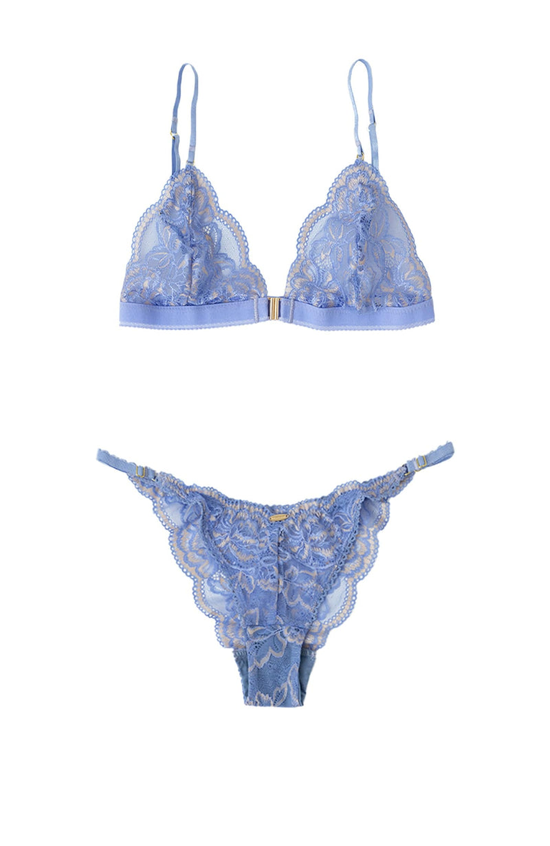 Serena Front Clip Bralette and Bikini Knicker Set-Lingerie Sets-Nette Rose-SHEER, SHEER, Luxury lingerie brand, Luxury lingerie Hong Kong, Designer lingerie HK, Designer lingerie online, International luxury lingerie, Luxury lingerie gift ideas, buy lingerie online, Designer lingerie global delivery, Luxury lingerie shipping to Australia, Luxury lingerie shipping to Singapore