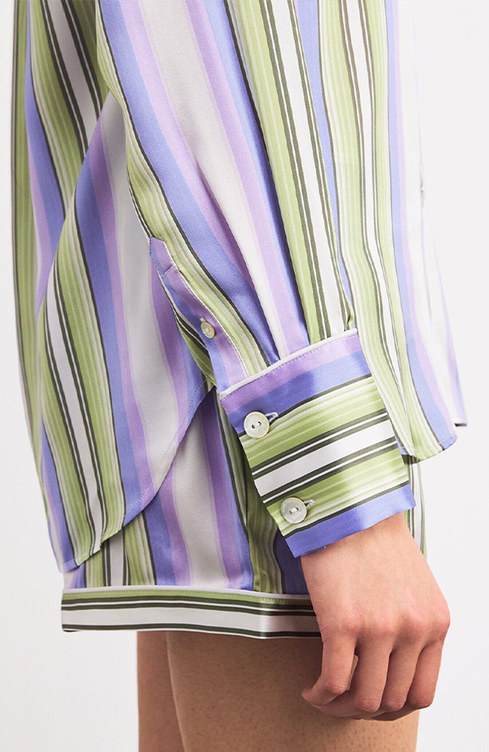 Sheer Lingerie Olivia von Halle Loungewear Alba Draper Silk Pajama Set