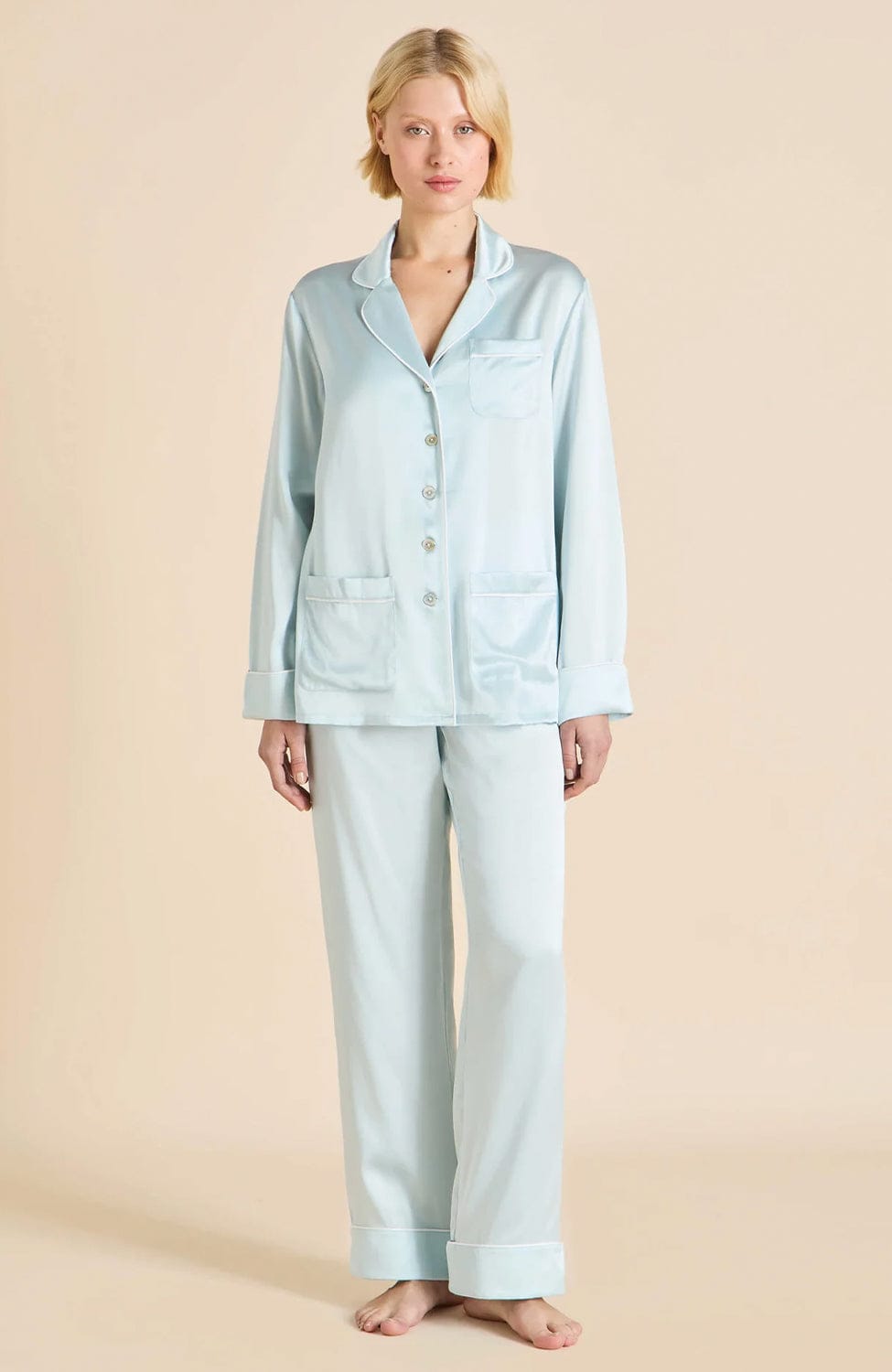 Sheer Lingerie Olivia von Halle Loungewear Coco Silk Pajama Set