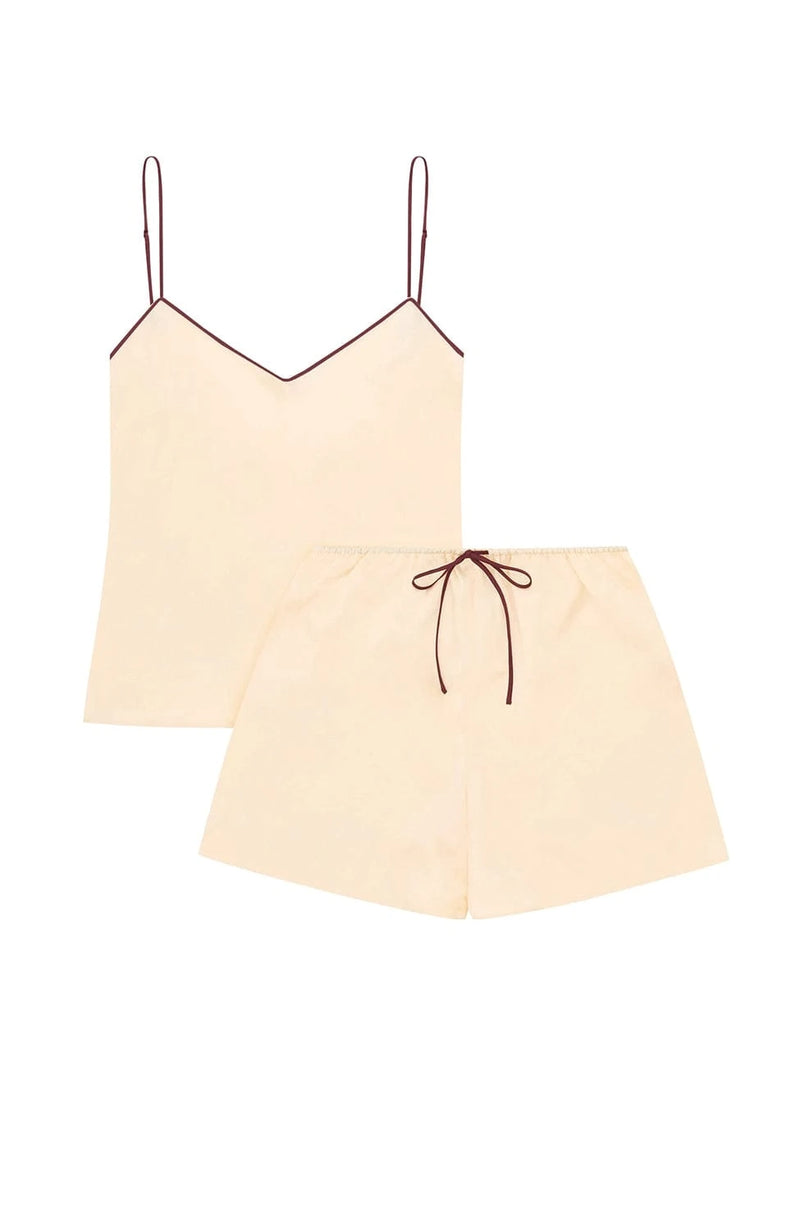 Sheer Lingerie Olivia von Halle Loungewear Elle Silk Cami & Shorts Set