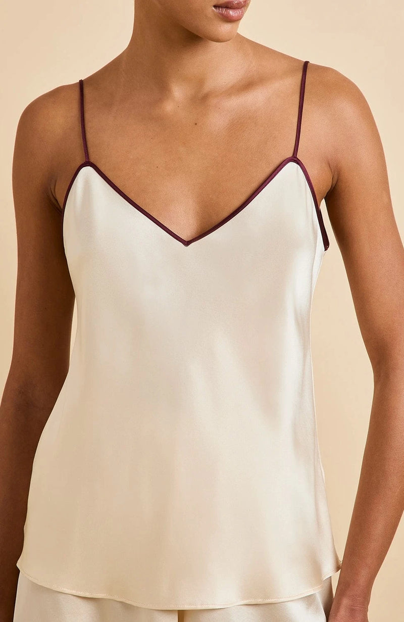 Sheer Lingerie Olivia von Halle Loungewear Elle Silk Cami & Shorts Set