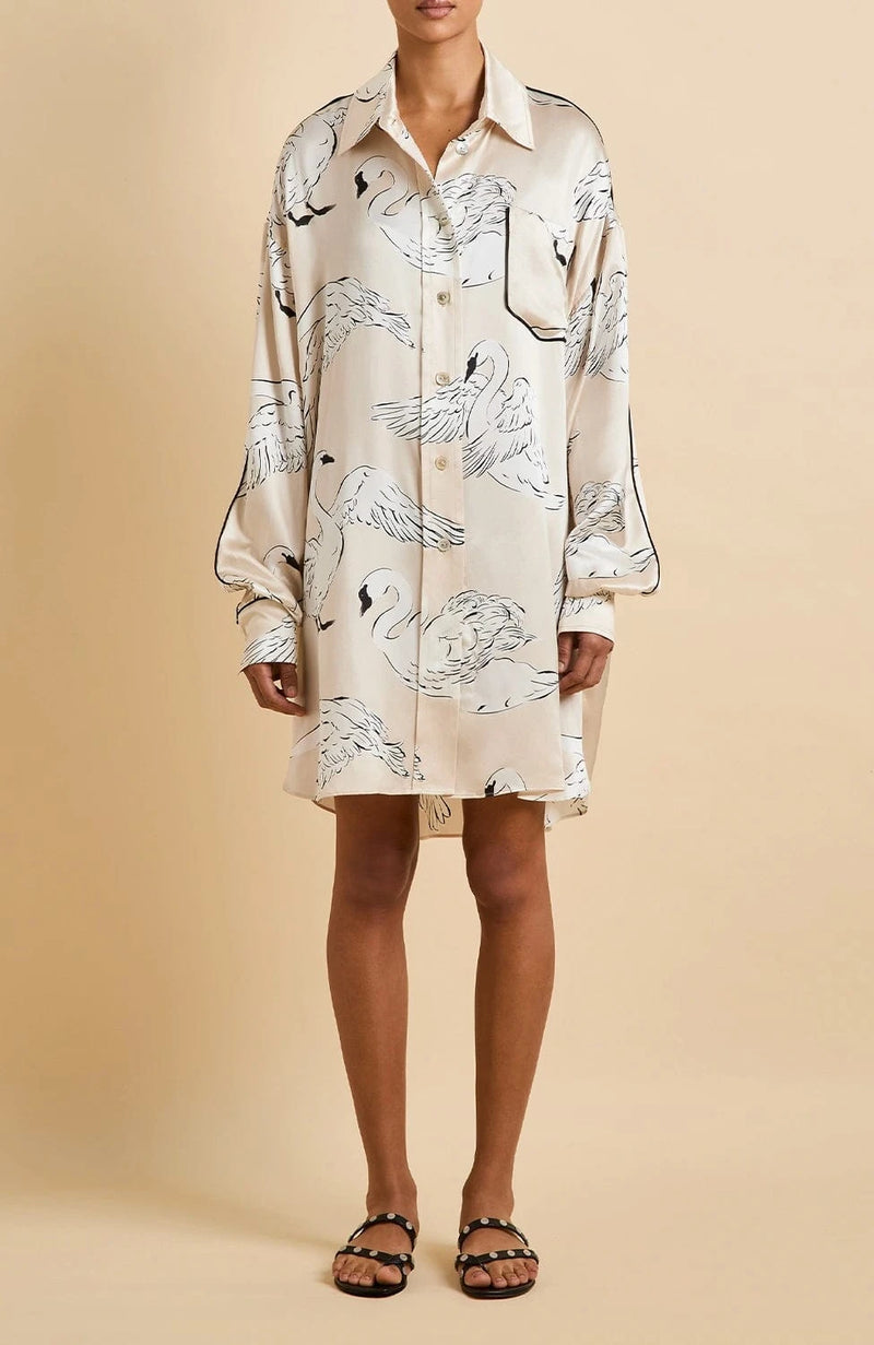 Sheer Lingerie Olivia von Halle Loungewear Felipa Sleepshirt