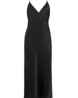 Sheer Lingerie Olivia von Halle Loungewear Jet Black / 1001 / L Issa Jet Black Silk Slip Dress