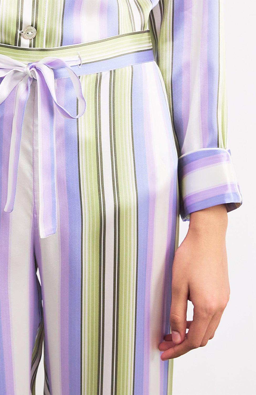 Sheer Lingerie Olivia von Halle Loungewear Lila Draper Silk Pajama Set