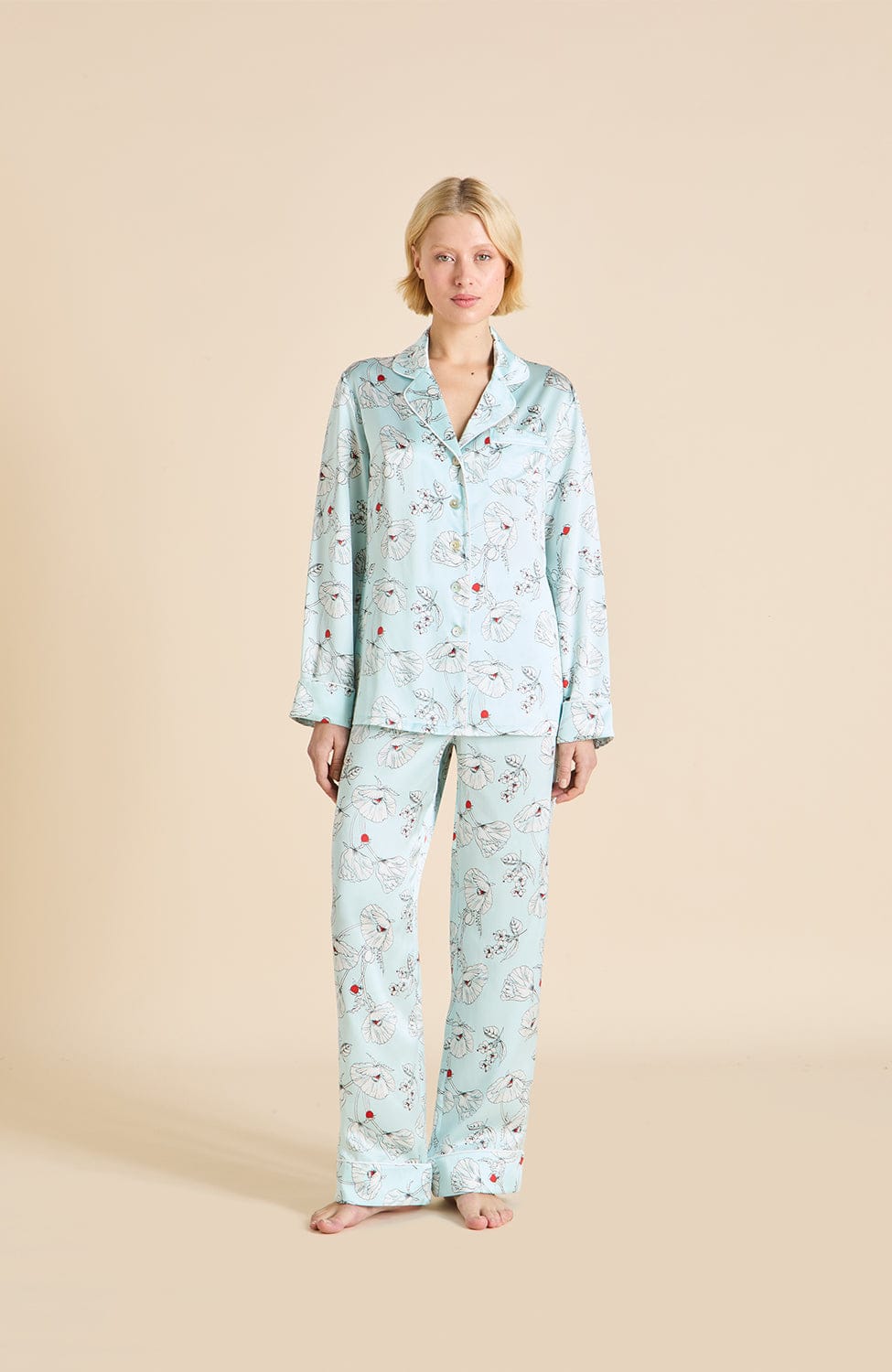 Sheer Lingerie Olivia von Halle Loungewear Lila Silk Pyjama Set