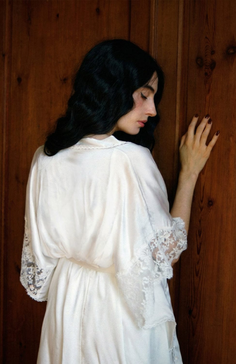 Sheer Lingerie Shell Belle Couture Loungewear Florence Short Kimono