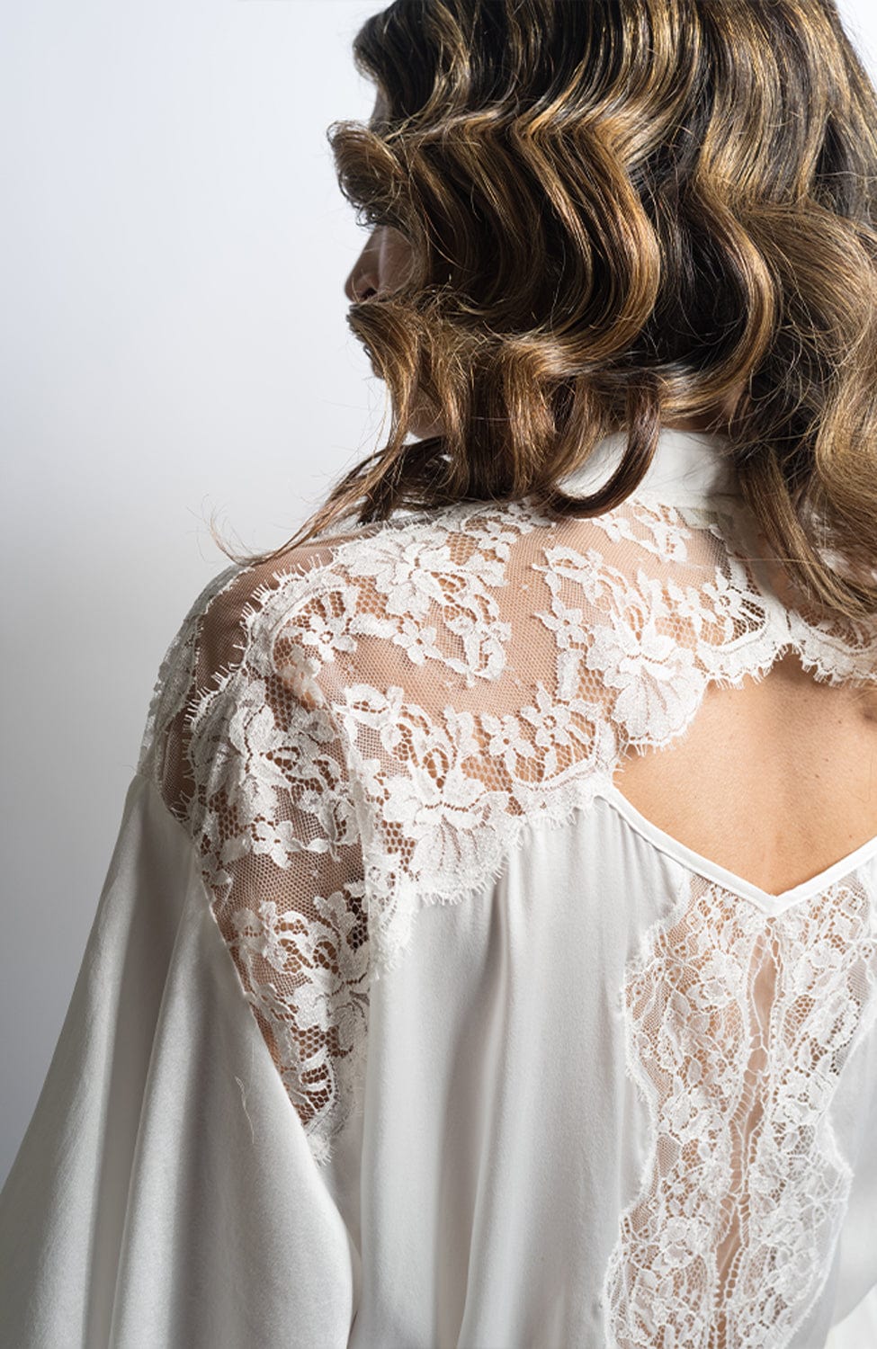 Sheer Lingerie Shell Belle Couture Loungewear Ivy Short Kimono