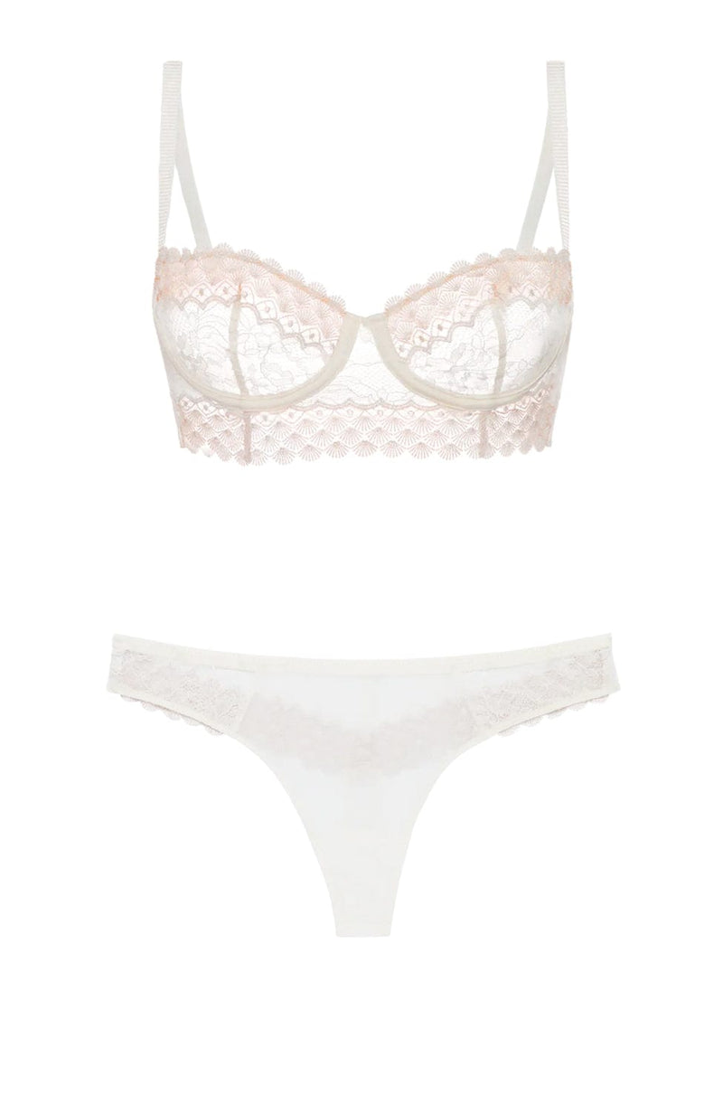 Radieuse Balconette Bra and Thong Set-Lingerie Sets-Simone Perele-SHEER, SHEER, Luxury lingerie brand, Luxury lingerie Hong Kong, Designer lingerie HK, Designer lingerie online, International luxury lingerie, Luxury lingerie gift ideas, buy lingerie online, Designer lingerie global delivery, Luxury lingerie shipping to Australia, Luxury lingerie shipping to Singapore